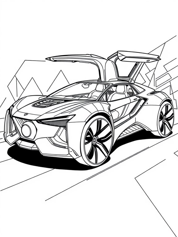 futuristic vehicle design illustration