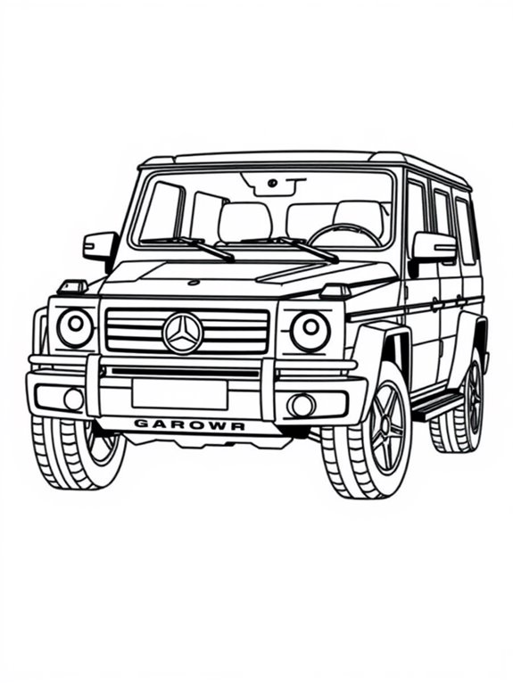 g wagon coloring page art