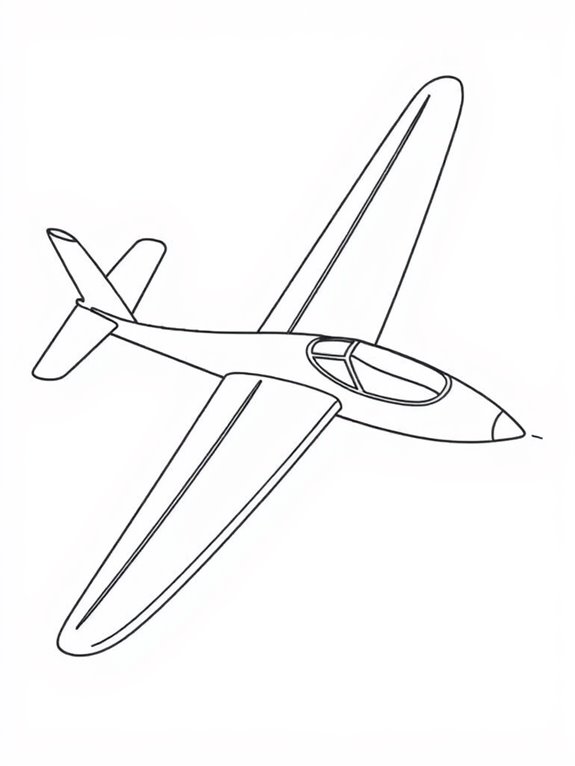 glider plane coloring activity