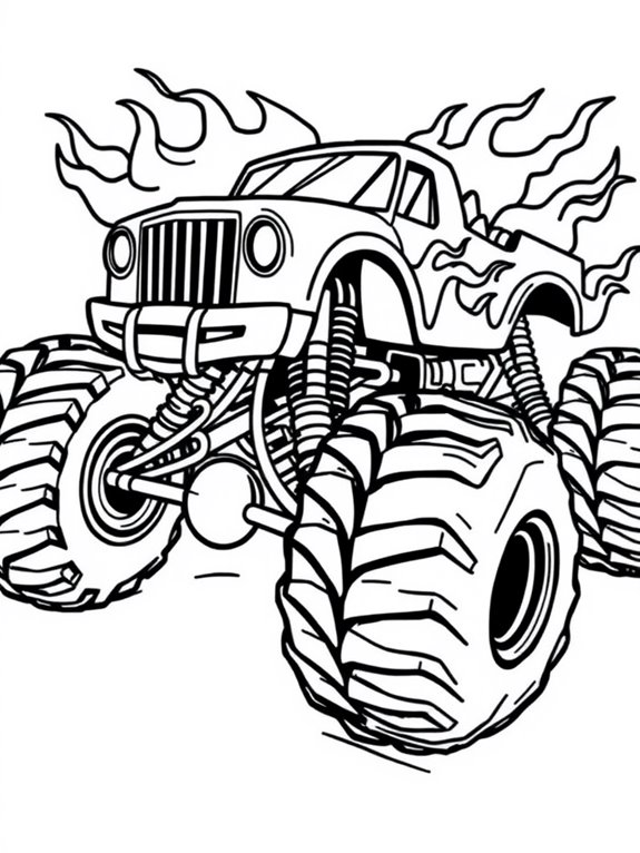 grave digger coloring page