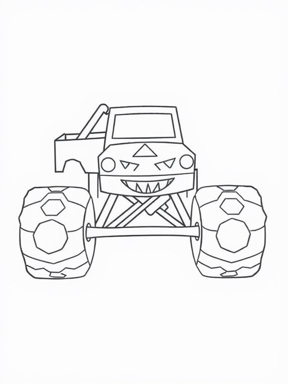 grave digger coloring page