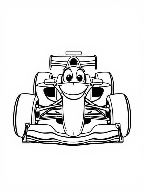 happy formula 1 car