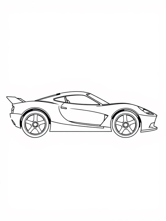 hot wheels coloring page