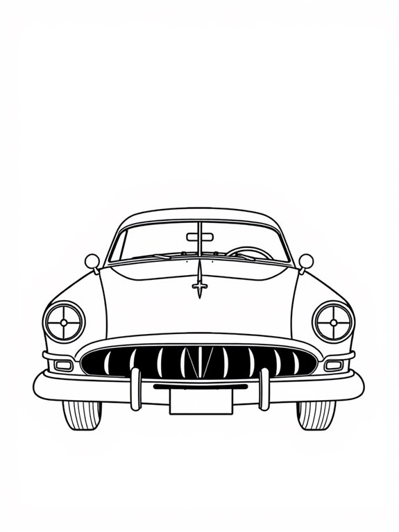 hudson hornet car outline