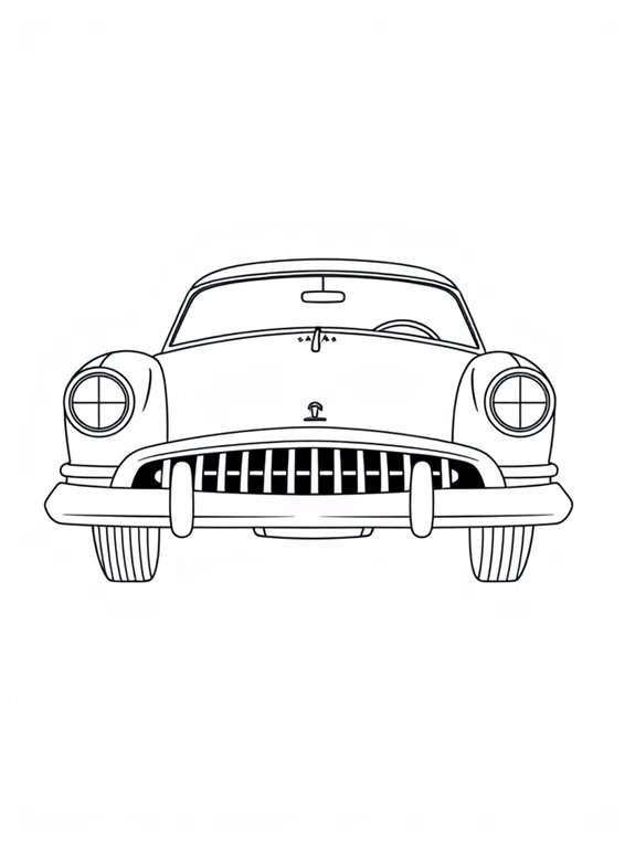 hudson hornet coloring page