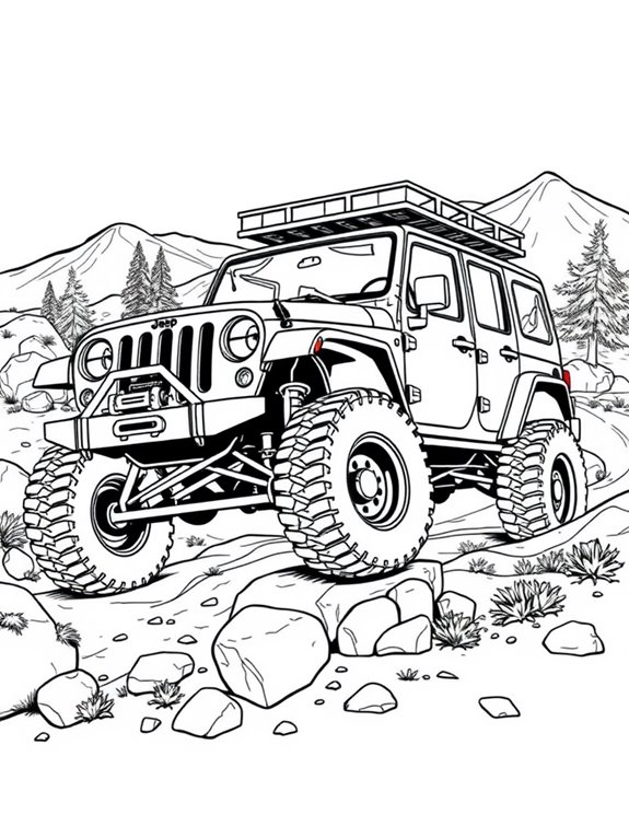 jeep off roading adventure fun