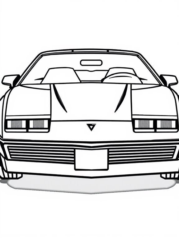 knight rider car outline