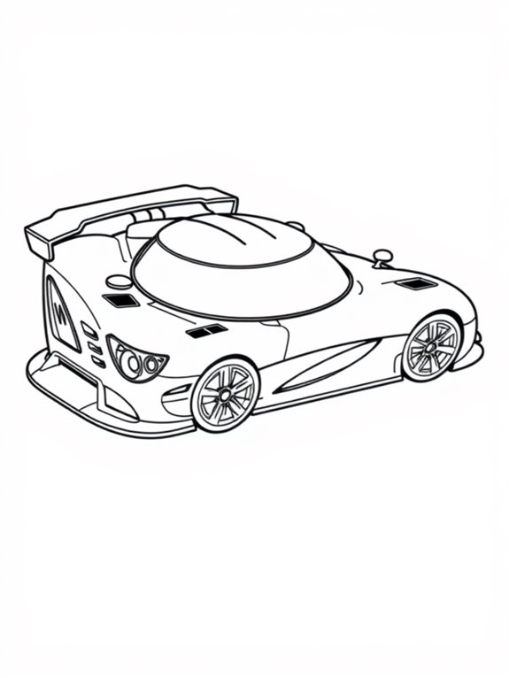 koenigsegg car coloring page