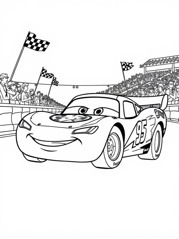 lightning mcqueen coloring page