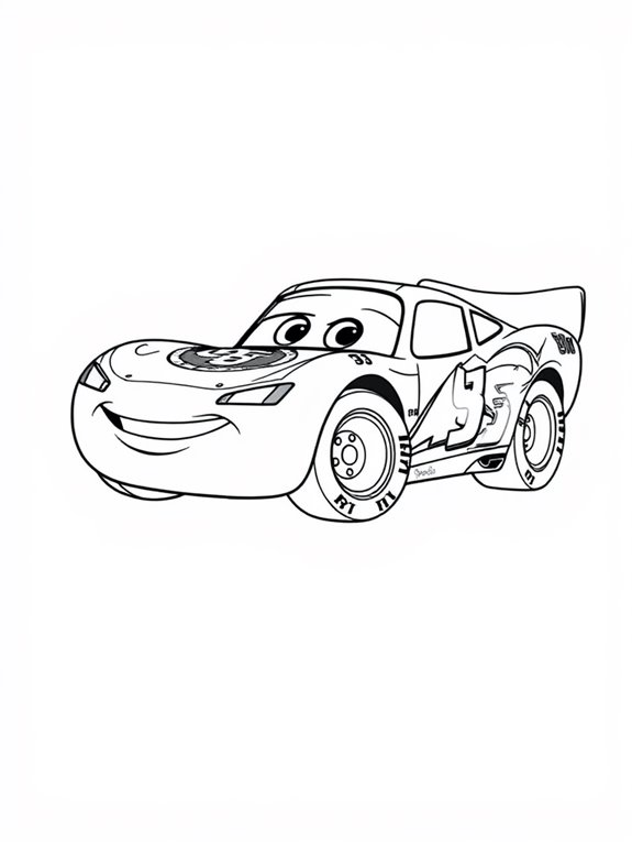 lightning mcqueen coloring page