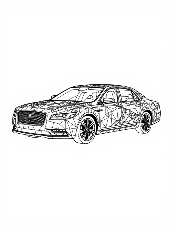 lincoln continental coloring design