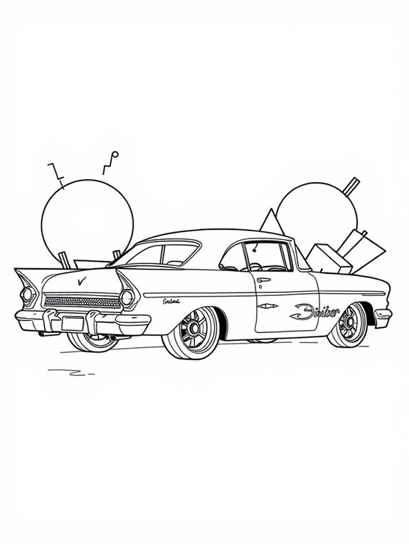 lowrider coloring page art