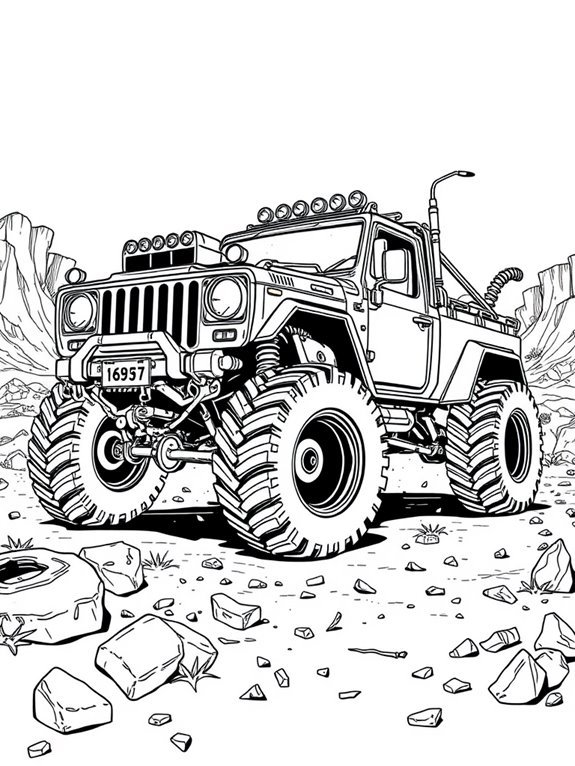 mad max car coloring page