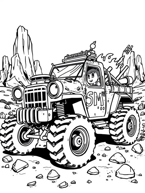 mad max cartoon car