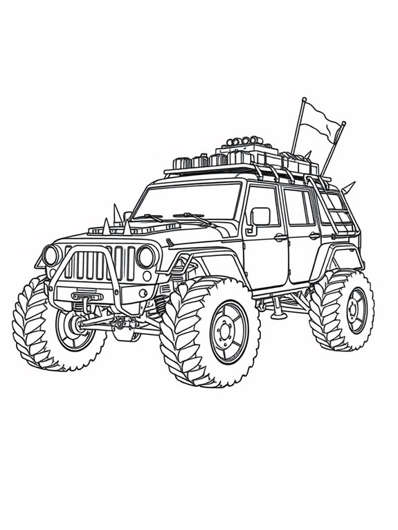 mad max vehicle coloring page