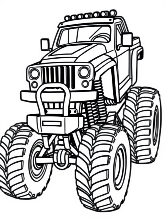 max d monster truck coloring