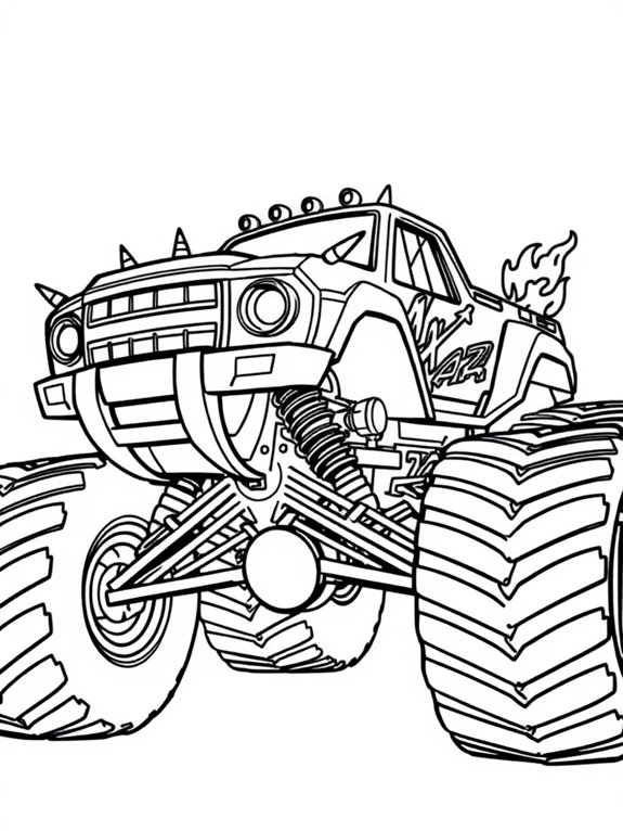 max d monster truck coloring