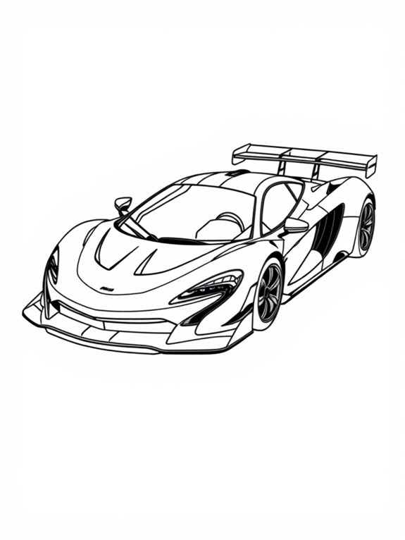 mclaren racing car illustration