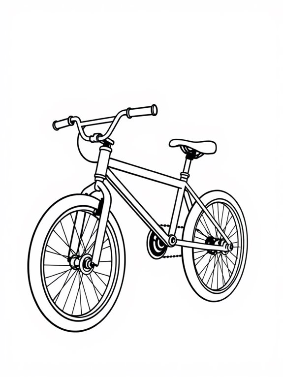 minimalist bmx bike illustration