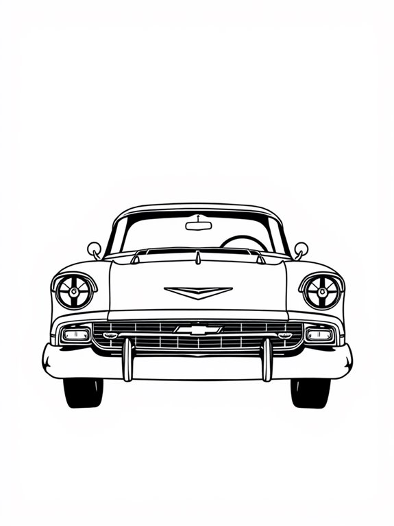 minimalist chevrolet bel air