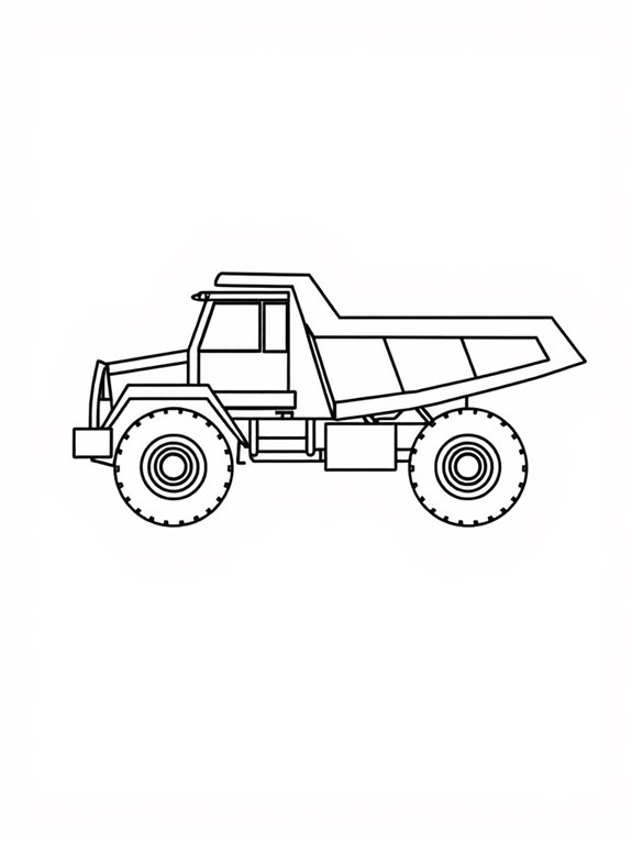 minimalist dump truck design