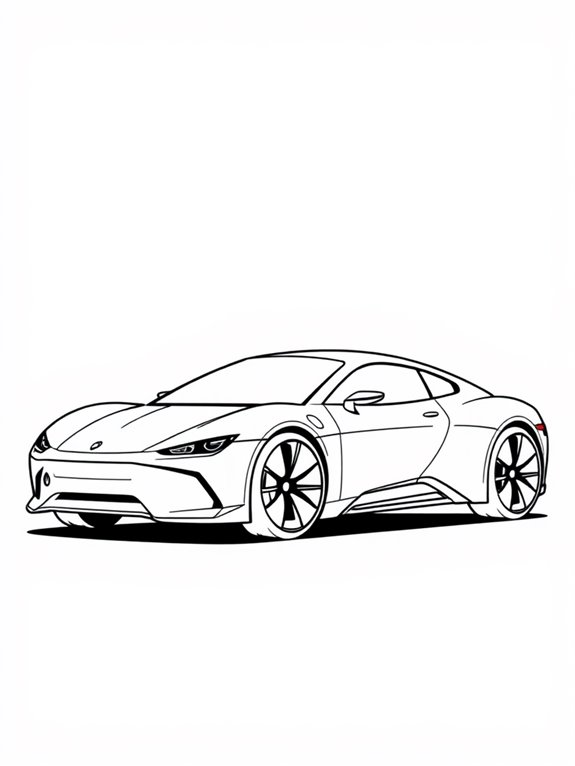 minimalist futuristic car design