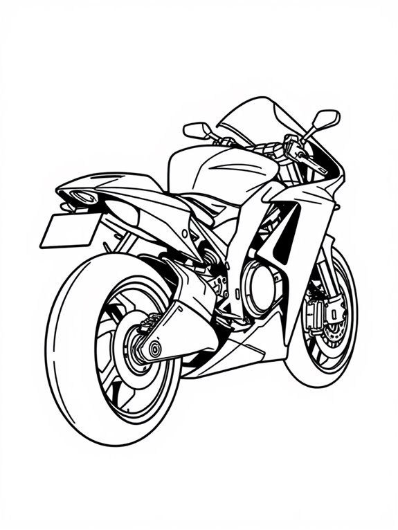 motogp bike coloring page