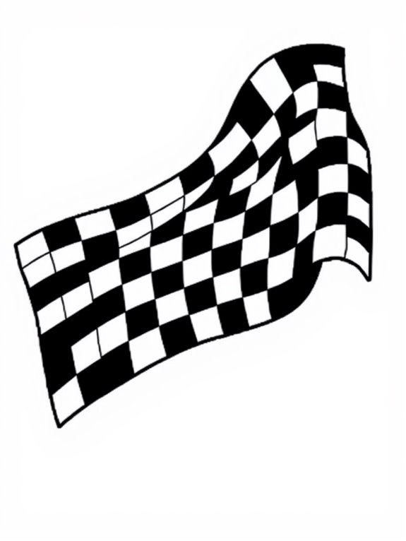 nascar checkered flag art