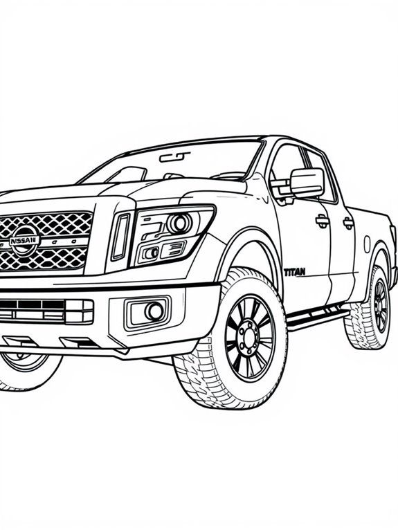 nissan titan coloring page