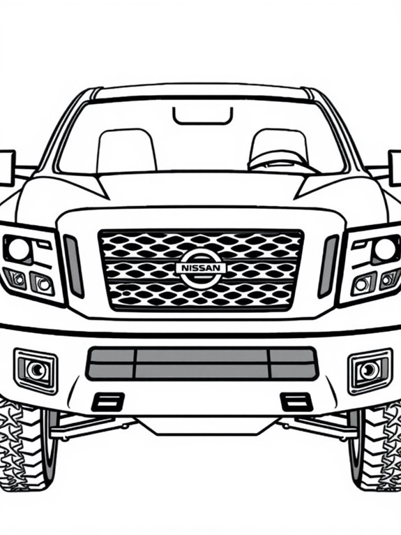 nissan titan front view