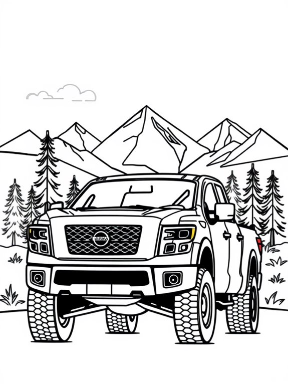 nissan titan nature silhouette