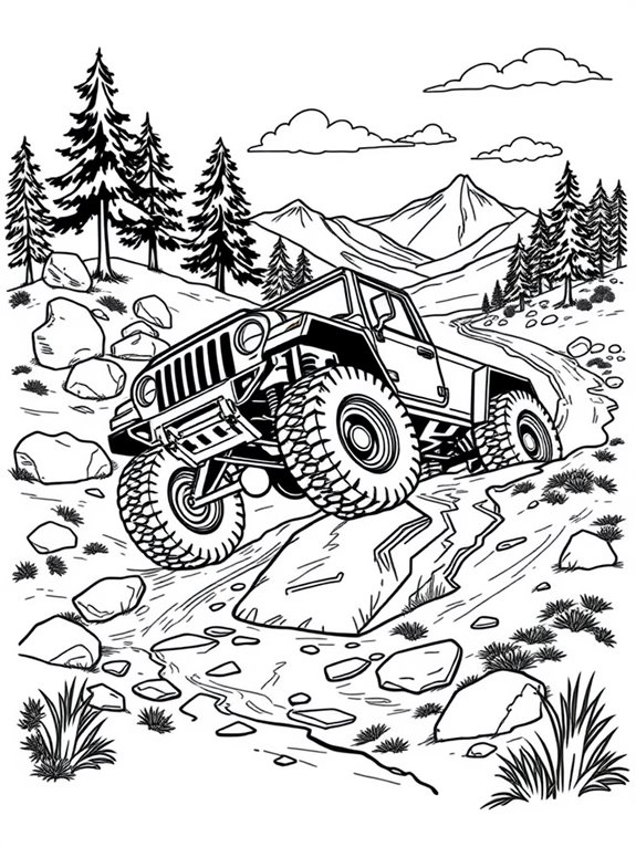 off road vehicle coloring fun