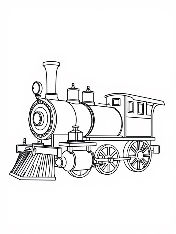 old steam engine illustration