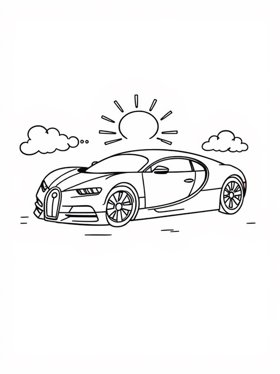 playful bugatti coloring fun