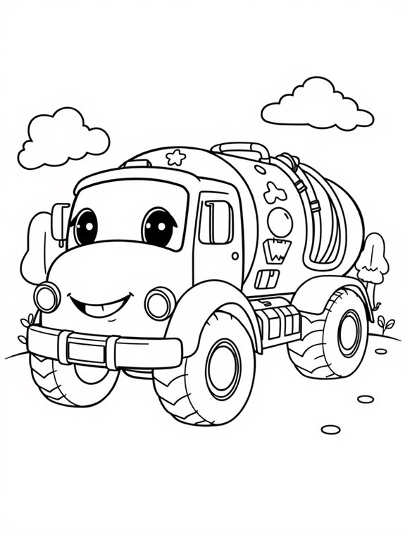 playful tanker truck design