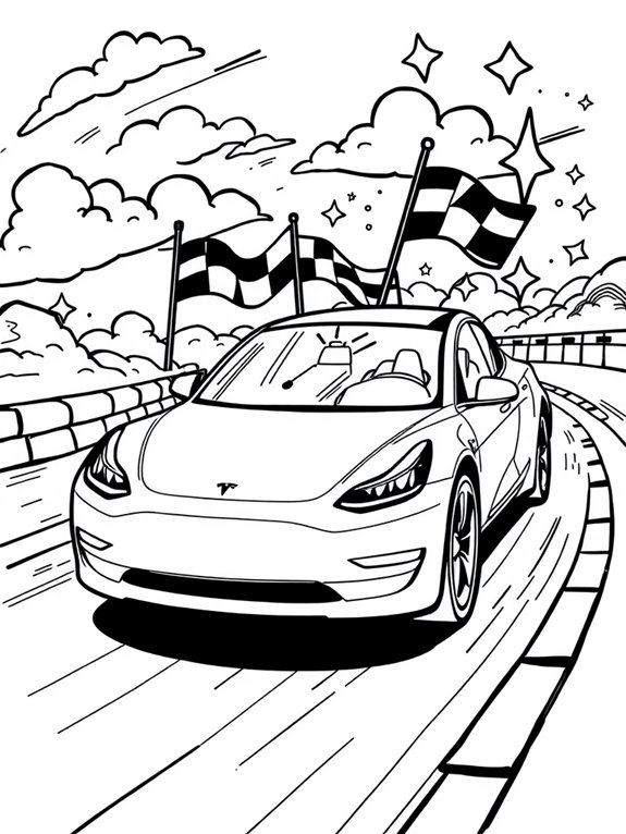 playful tesla racing fun