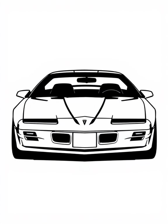 pontiac firebird coloring page