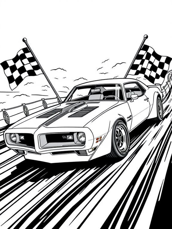 pontiac firebird coloring page