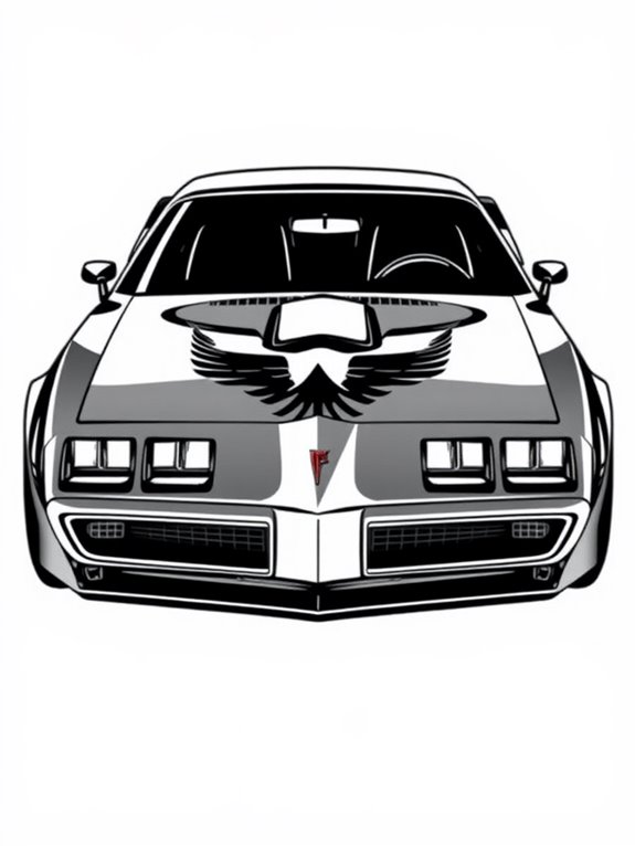 pontiac firebird coloring page