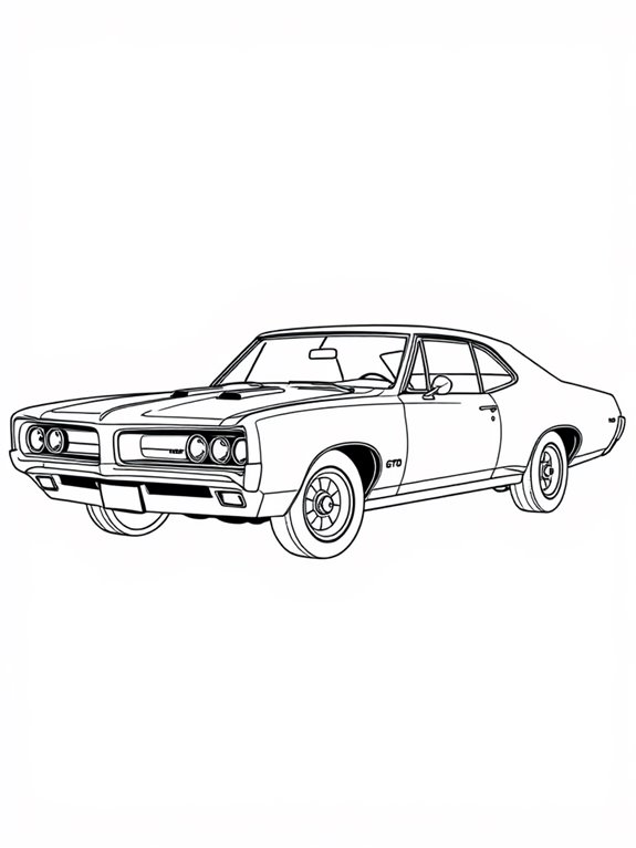 pontiac gto classic outline