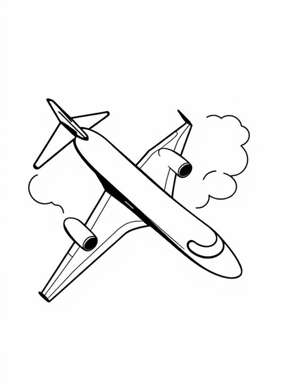 private jet coloring page