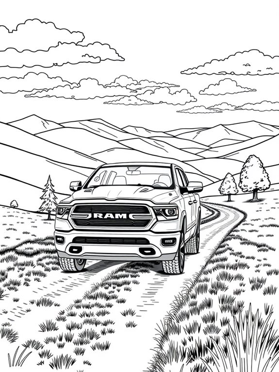 ram 1500 coloring page