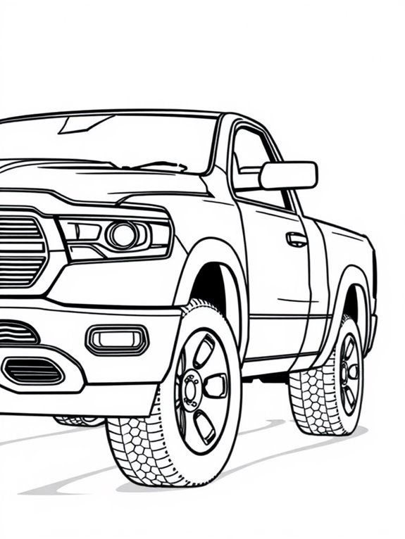 ram 1500 coloring page