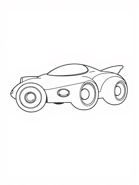 retro futuristic car design