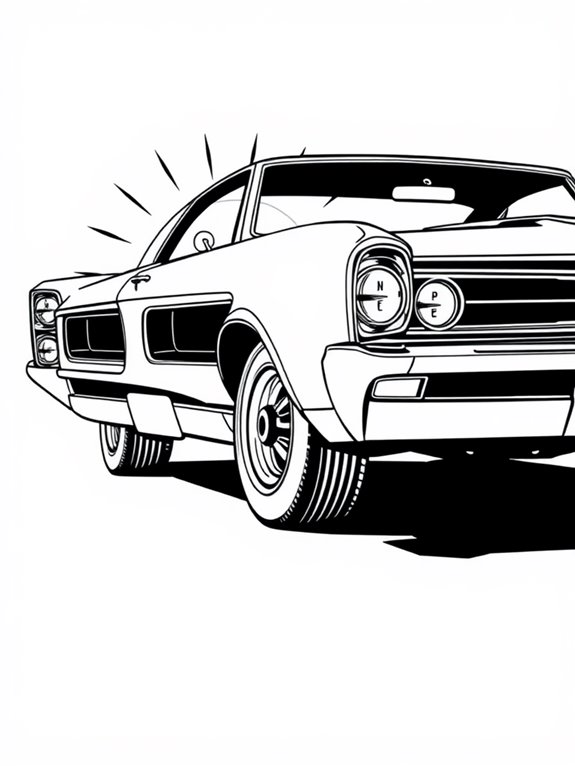 retro pontiac gto art