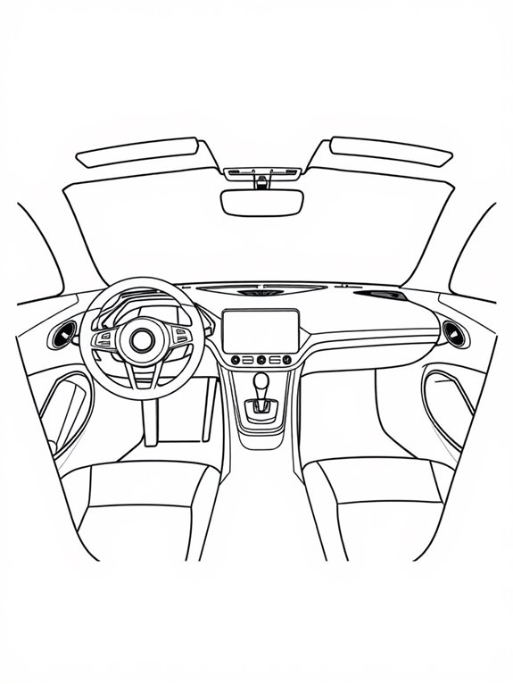 rimac car interior coloring