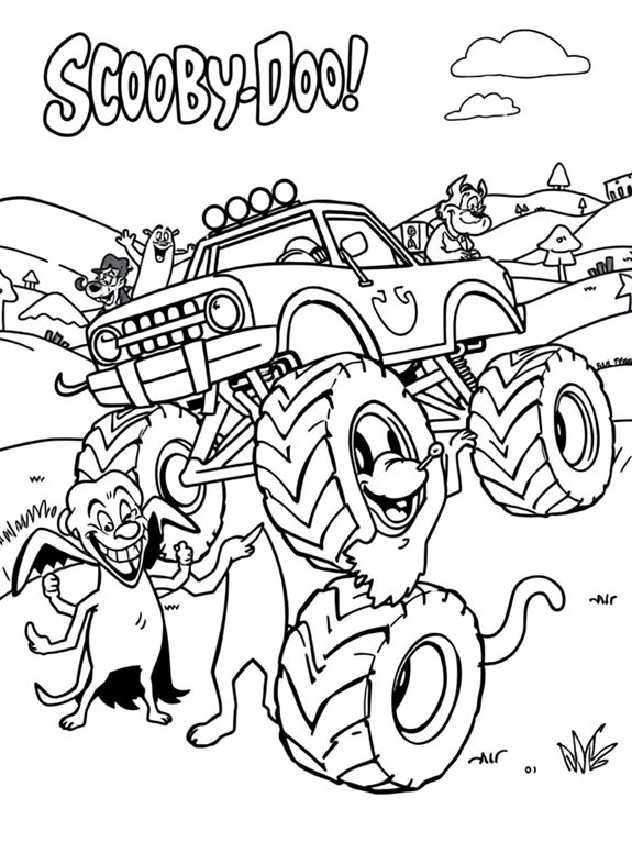 scooby doo friendly monster truck