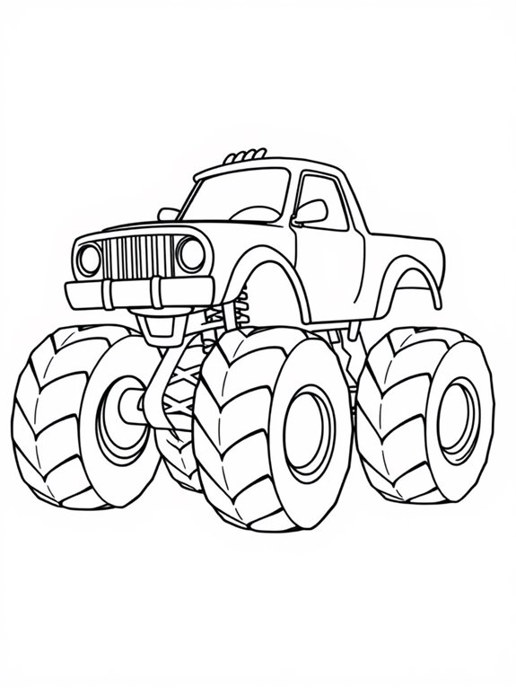 scooby doo truck coloring page