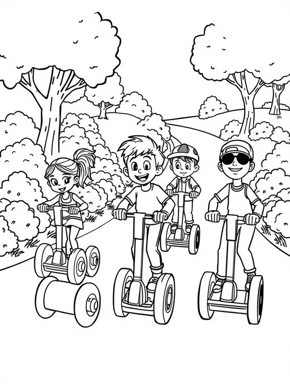 segway racing fun scene