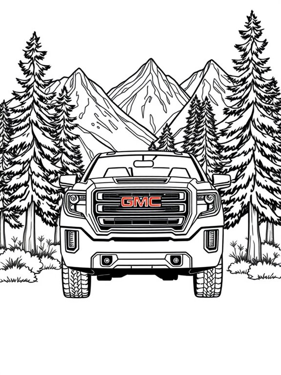 sierra truck in nature